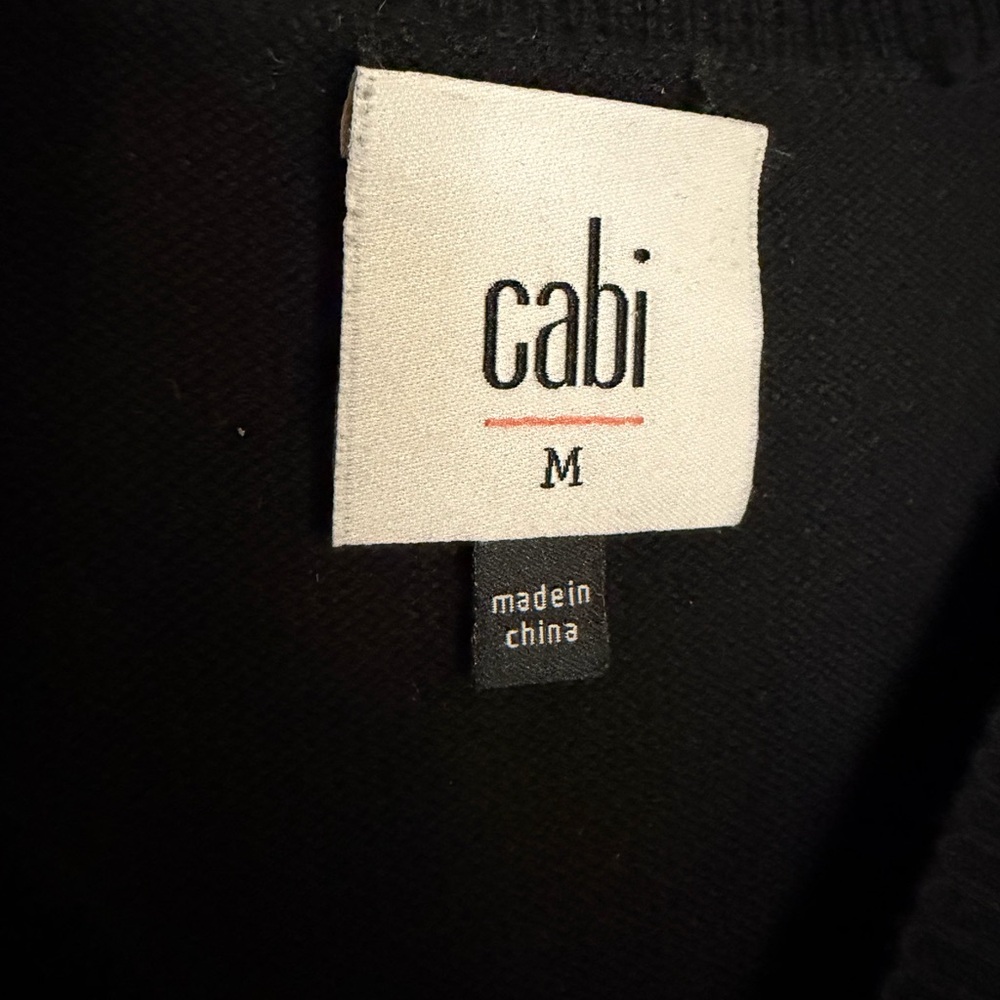 CAbi Elegant Black Knitwear